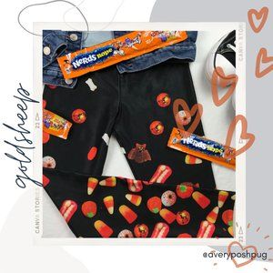 Goldsheep Goldlamb Kids Halloween Candy Leggings, Size L(10/12)